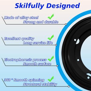 Heavy Duty Iron Round Contemporary Lazy Susan Turntable Bearing 360 Degree Rotating for Dining and Living Room <b>Tables</b> - Product Image 5