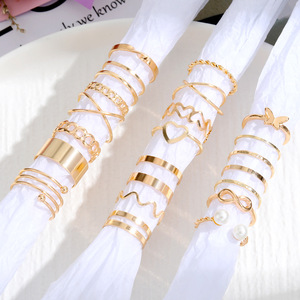 여성용 주얼리 트렌디 디자인 반지 세트 - Product Image 5