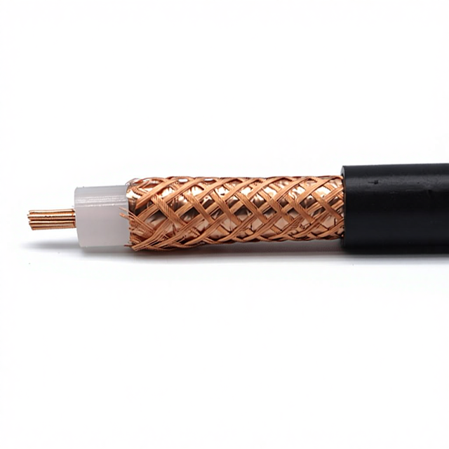 RG213 Solid PVC Coaxial Cable 50 Ohm Low Loss RF Feeder Wire for Ham Radio Antenna Systems & RF Systems