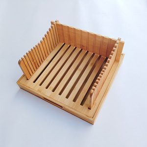 Rebanador de pan de bambú, inserto para hornear tostadas, diseño plegable para uso doméstico - Product Image 4