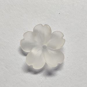 T-1F แกะสลักควอตซ์ธรรมชาติรูปทรงดอกไม้น้ำแข็งสีขาวล้วนแบบธรรมดาอัญมณีหลวมสำหรับเป็นของขวัญส่งเสริมการขาย - Product Image 1