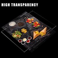 6pcs 8.5X11 support de signalisation mural en acrylique transparent, support de menu de documents pour restaurants, bureaux, écoles, magasins et maisons