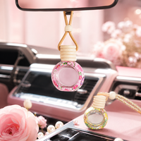 Flacon diffuseur de parfum pour voiture en verre peint de 10 ml, flacon suspendu coloré pour huiles essentielles, désodorisant en vrac