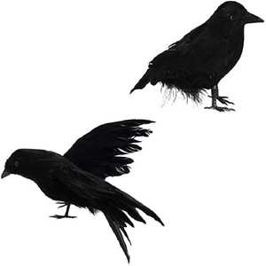 Decoración de fiesta temática de Halloween Adornos de pájaros y Cuervos simulados para decoraciones del hogar y agradadores de multitudes - Product Image 1