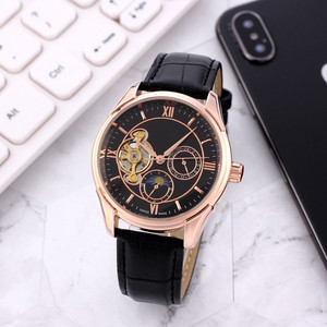 Orologio Meccanico da Uomo con Tourbillon e Quadrante Romano Oujia, Cinturino in Acciaio Inossidabile, Impermeabile 30M, per Commercio Estero Transfrontaliero - Product Image 2
