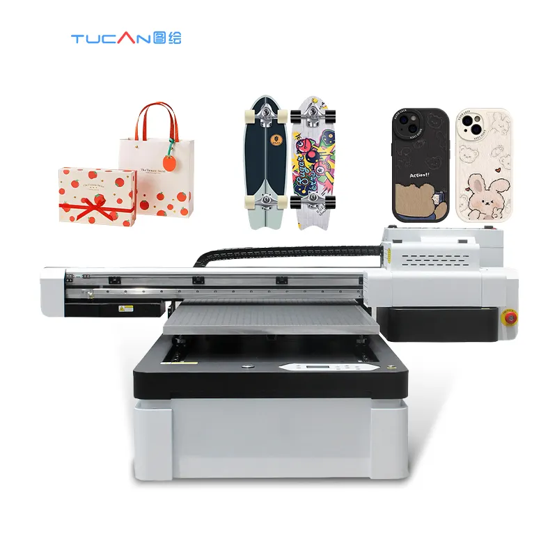 Biaya Rendah, Ukuran Kecil UV Printer, Ponsel Cover/Karpet Lantai/Pernikahan Kartu/Mouse Pad Printer