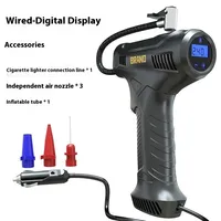 Mini compresseur d'air électrique portatif pour pneus de voiture, type pistolet, avec arrêt automatique intelligent, recharge USB, pour voiture, vélo, mini-voiture
