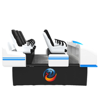 Simulador de Ganancias, Juegos de Arcade, Realidad Virtual 9D, 6 Asientos, Electrónico, 6 Grados de Libertad, Realidad Virtual Familiar, Montaña Rusa de Realidad Virtual 9D