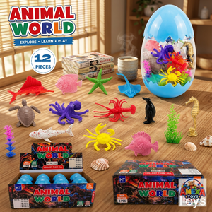 JR MS INDUSTRIES Animal World - Juego de 12 Figuras de PVC de Criaturas Marinas, Regalo Coleccionable para Niños, Preventa, 7-12 Meses - Product Image 5