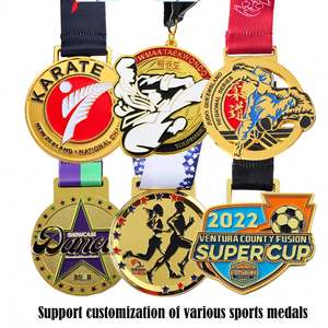 Médailles en métal personnalisées 3D or, argent, cuivre pour sports de combat : Jiu Jitsu, Judo, Kung Fu, Karaté, Taekwondo - Product Image 3