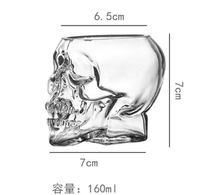 Vaso de chupito con cabeza de Calavera, taza de cerveza, vaso de vino, vaso de cristal, whisky, <span class=keywords><strong>vodka</strong></span>, taza de café, 25ml ~ 150ml, botella de regalo, vaso de chupito - Product Image 2