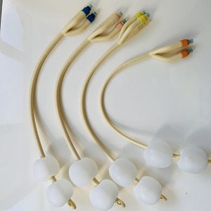 Kateter Foley Urin Lateks Karet Alam Bersertifikat CE/ISO13485 Tiga Jalur Dua Balon - Product Image 6