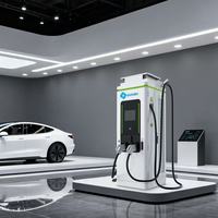 Station de recharge rapide pour véhicules électriques DC 120KW 240KW 360KW avec écran tactile 12,1 pouces, terminal de point de vente (POS), CCS, OCPP1.6J, courant de sortie 250A/300A