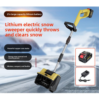 Souffleuse à neige électrique au lithium-ion, type poussé, compacte, 350 W, pour l'utilisation sur les routes scolaires, avec chargeur de batterie inclus