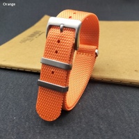 Bracelet de montre en tissu classique Lionorm, une seule pièce, 20 mm, 22 mm, respirant, durable, en nylon tressé, ceinture de montre balistique