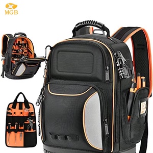 <span class=keywords><strong>Sac</strong></span> à <span class=keywords><strong>dos</strong></span> porte-<span class=keywords><strong>outils</strong></span> robuste en polyester 1680D avec base moulée pour le transport d'<span class=keywords><strong>outils</strong></span> de travail - Product Image 1