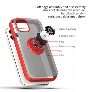 Android Couverture Arrière Mobile 360 Anneau Support Béquille Translucide Mat Étui Pour Téléphone Portable Pour <span class=keywords><strong>Samsung</strong></span> A12 A32 <span class=keywords><strong>A52</strong></span> A72 A02 A02S Coquille - Product Image 3