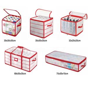 חג המולד כדור אחסון תיבת אחסון ארגונית שקוף פלסטיק חג המולד קישוט כדור תיבת אחסון ארגונית - Product Image 6