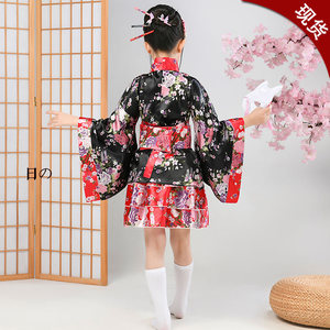 ชุดกิโมโนแบบดั้งเดิมของญี่ปุ่นสำหรับเด็ก ขายส่ง ชุดนอนคอสเพลย์ลายดอกไม้ - Product Image 5