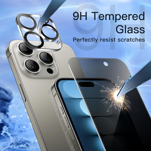 Protector de pantalla de privacidad de vidrio templado antiespía para <span class=keywords><strong>iPhone</strong></span> - Product Image 4