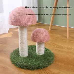 Desain jamur kayu Modern bingkai panjat kucing dengan Sisal menggaruk <span class=keywords><strong>Post</strong></span> tahan aus tanpa penumpahan mainan kucing dikemas karton - Product Image 4