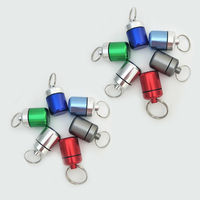 Étui à bouchons d'oreille personnalisé étui de transport porte-clés porte-bouchons d'oreille en métal étanche avec mousqueton petit organisateur de pilules de voyage