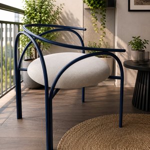 Fauteuil de salon moderne en velours rembourré avec pieds en métal, coussin en tissu durable et facile à nettoyer pour l'ameublement de la maison - HansArt - Product Image 3