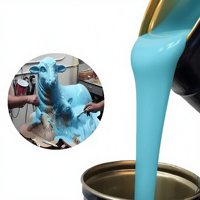Caoutchouc liquide à couler et à brosser 100:2 RTV2, silicone liquide vulcanisé à l'étain pour moules en béton et moules en plâtre