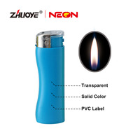 Briquet de cuisine de grande taille briquet à gaz butane électronique coupe-vent rechargeable avec Led et ouvre-porte