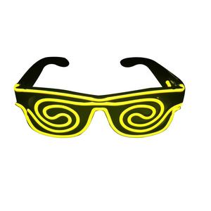 EL Wire Spiral LED Lunettes <span class=keywords><strong>de</strong></span> <span class=keywords><strong>soleil</strong></span> à éclairage <span class=keywords><strong>de</strong></span> foule EL Lunettes <span class=keywords><strong>de</strong></span> <span class=keywords><strong>soleil</strong></span> lumineuses pour événements EDM Festival Party Clubs Props - Product Image 1