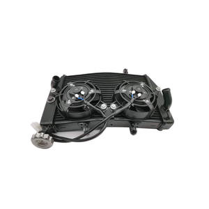 Radiateur de moto en aluminium LC135 LC150 Y15ZR SNIPER avec double ventilateur, refroidissement par eau haute efficacité, montage direct, noir - Product Image 3