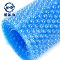 Couverture de piscine solaire en matériau PE LANDY, anti-UV, anti-poussière, à bulles d'air, certifiée ISO9001, garantie 2-4 ans, 400-800 piscines