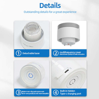 Bouteille d'eau hydrogénée de qualité alimentaire en PC Tritan, générateur SPE PEM 430 ml, portable, rechargeable avec fonction de lavage à l'envers, USB Type-C