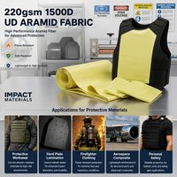 Tissu Aramide UD Tissé 220 g/m² 1500D, Ignifuge, Anti-Acide, Résistant aux Hautes Températures, pour Vêtements de Travail de Protection pour Garçons