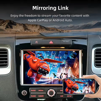 Kits Sans Fil Carplay Android Auto pour Volkswagen Touareg 2011-2017 Écran 8 Pouces Radio Navigateur Airplay Mirror Link