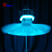 Jupe de ballet lumineuse LED de haute qualité, robe de danse lumineuse pour spectacle, carnaval, fête, performance sur scène, costume