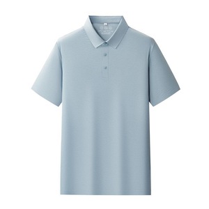 Polo en nylon et élasthanne sans coutures, coupe ample, extensible, pour l'été, vêtements de travail, t-shirt personnalisé pour entreprise avec logo brodé - Product Image 5