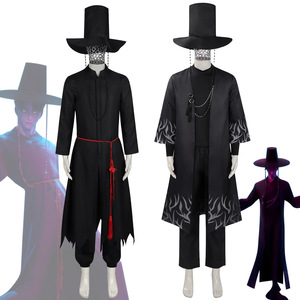 Kpopデーモンジヌコスプレコスチュームアニメデーモンハンターサジャ少年ウィッグ衣装ハロウィーンパーティーカーニバル - Product Image 1