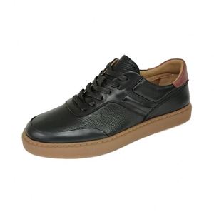 Zapatos de Cuero Genuino de Alta Calidad, Transpirables, con Cordones, Cómodos, Antideslizantes, Zapatos Casuales para Hombre - Product Image 1