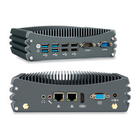 Mini PC Industrial Windows 7, Intel Core I3 10110U, Sin Ventilador, DDR4, Doble LAN, 2 Puertos RS232 COM, Computadora Robusta Integrada en Caja
