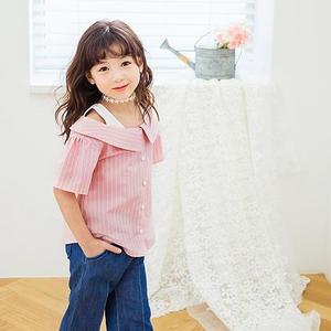 T-shirt sans bretelles à rayures verticales boutonné pour femme, grande quantité - Product Image 2