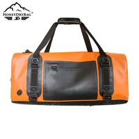 Sac de voyage pliable en bâche PVC 500D de qualité commerciale avec fermeture éclair étanche pour équipement tactique et alpinisme
