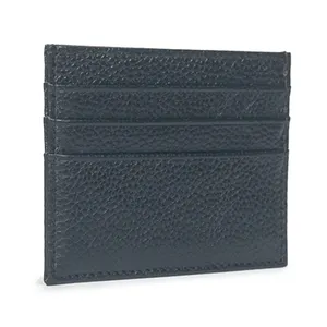 Custom Colors Compact Leather Wallet Men Rfid Blocking Slim Leather Card Holder