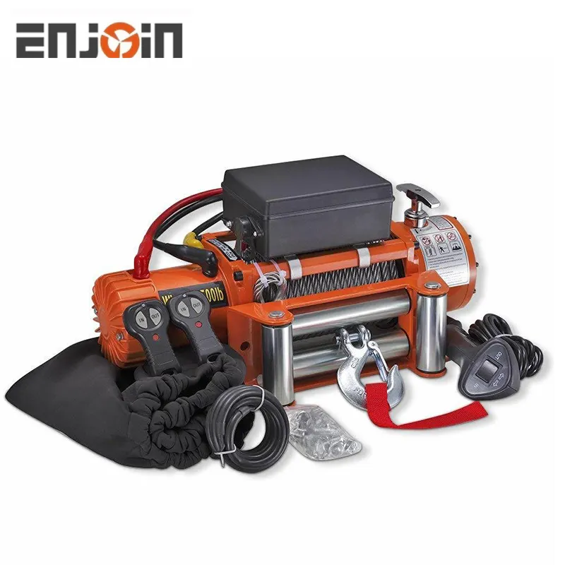 ENJOIN 13500Lbs سيارة كهربائية ونش 12 فولت/24V ايباي أفضل بيع