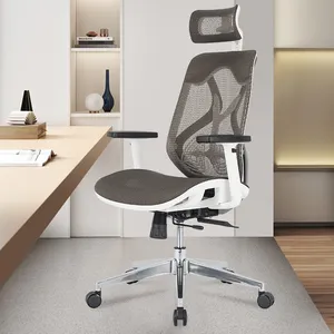 Silla de oficina ergonómica para ordenador ejecutivo, asiento giratorio de malla 3D ajustable de alta calidad