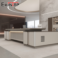 Ekintop Wholesale CEO Ensemble de mobilier de bureau de direction moderne de luxe en bois convertible et extensible