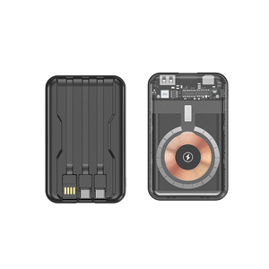 Cargadores Portátiles de Alta Capacidad de 10000 mAh, Cargador Inalámbrico Transparente con Pantalla Digital - Product Image 4