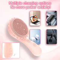 Brosse vibrante Sunflower, masseur, 10 modes de vibration, silicone, magnétique, rechargeable par USB, résistant à l'eau, OEM, ODM, logo personnalisé