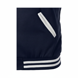 Chaquetas bomber universitarias OEM con parches bordados, abrigos tipo letterman al por mayor para escuelas, clubes deportivos y equipos universitarios - Product Image 1