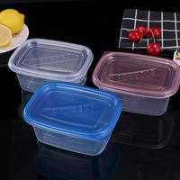 709ml 483ml Wegwerp Plastic Magnetronbestendige Verdikte Voedselveilige Moderne Afhaallocatie Verpakking Lunchbox Lasagne Taart Fruit